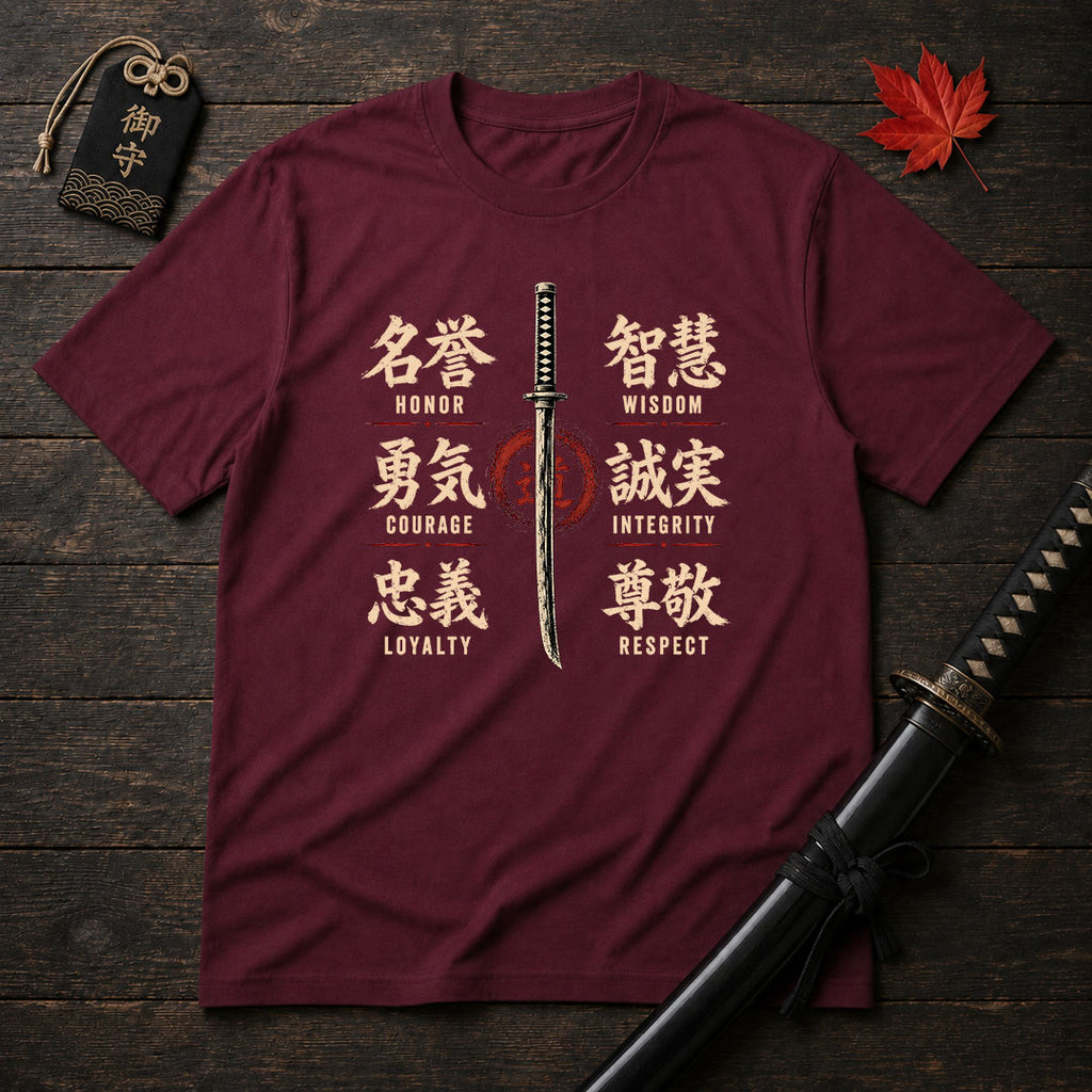 Samurai Sword and Kanji T-Shirt