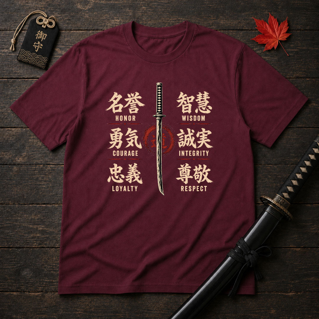 Samurai Sword and Kanji T-Shirt