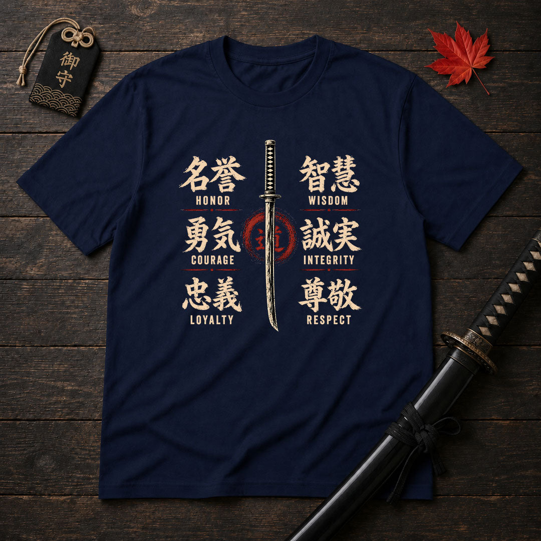 Samurai Sword and Kanji T-Shirt