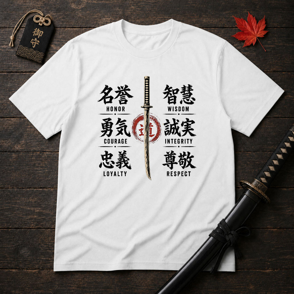 Samurai Sword and Kanji T-Shirt