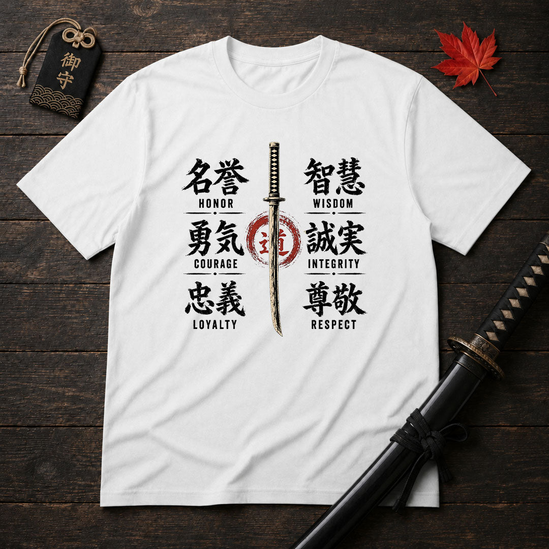 Samurai Sword and Kanji T-Shirt
