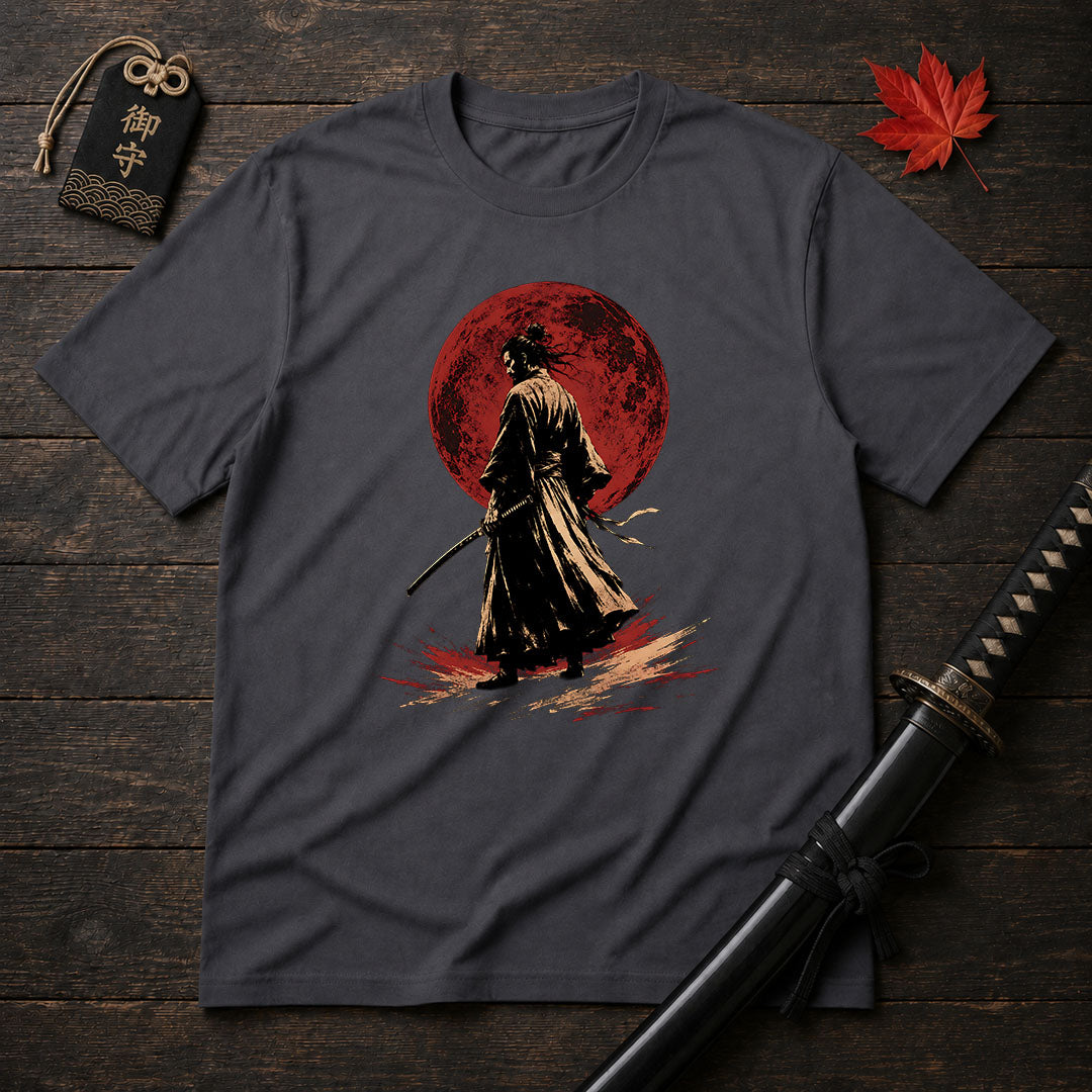 Samurai Under The Blood Moon T-Shirt