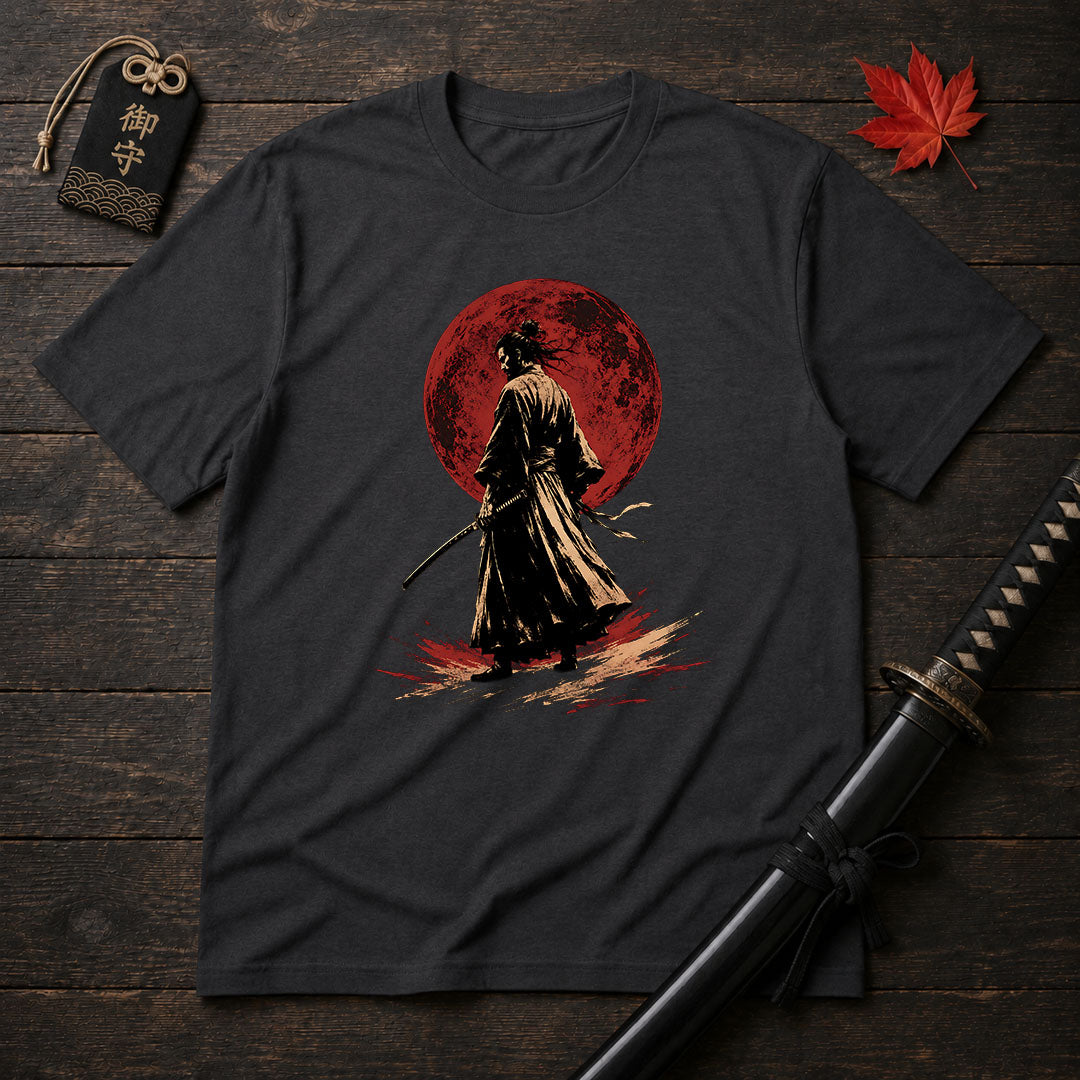 Samurai Under The Blood Moon T-Shirt
