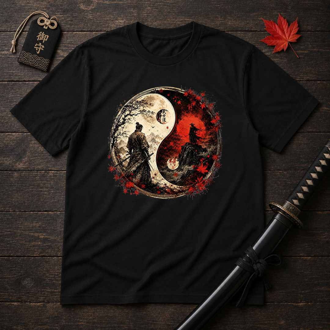 Samurai Yin Yang T-Shirt