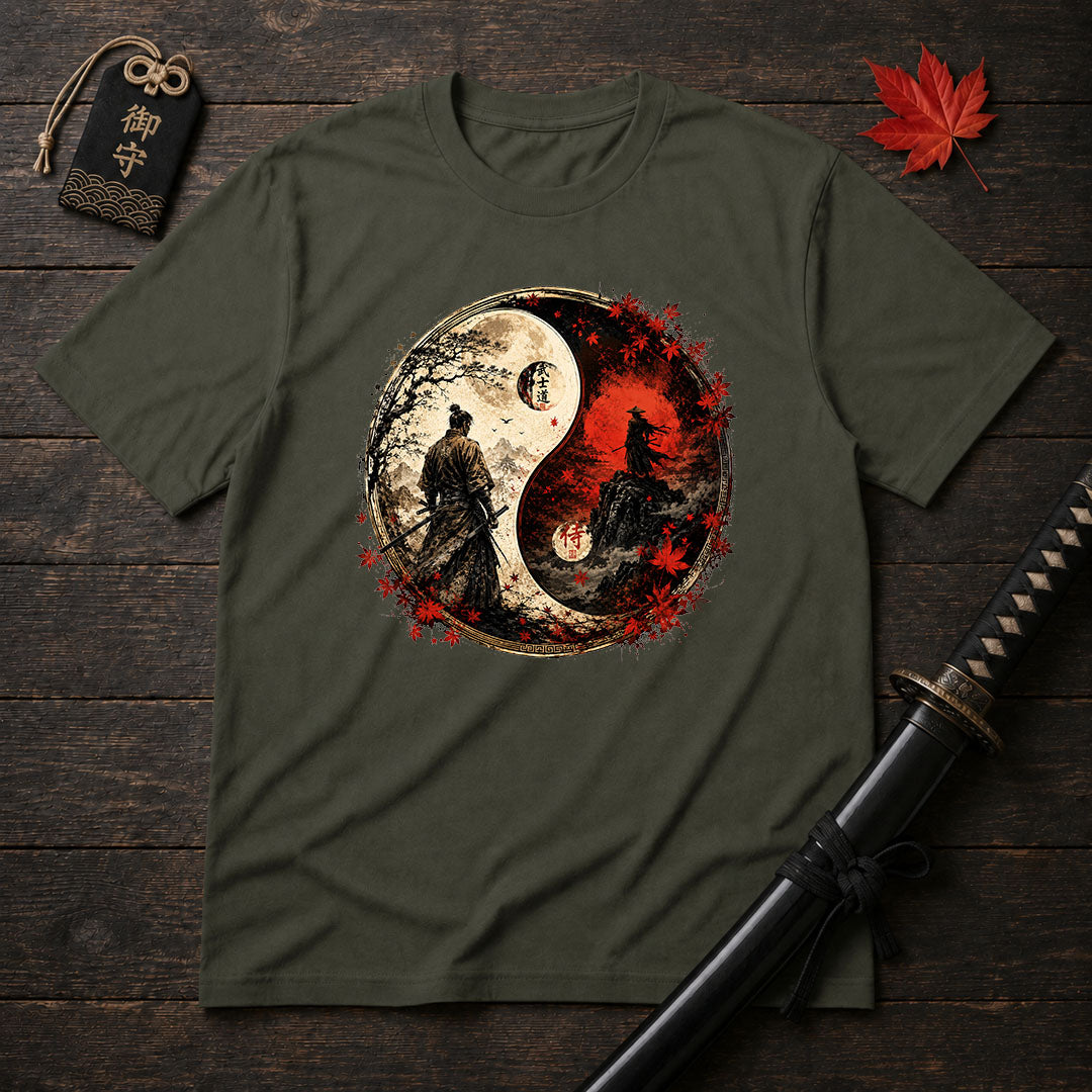 Samurai Yin Yang T-Shirt