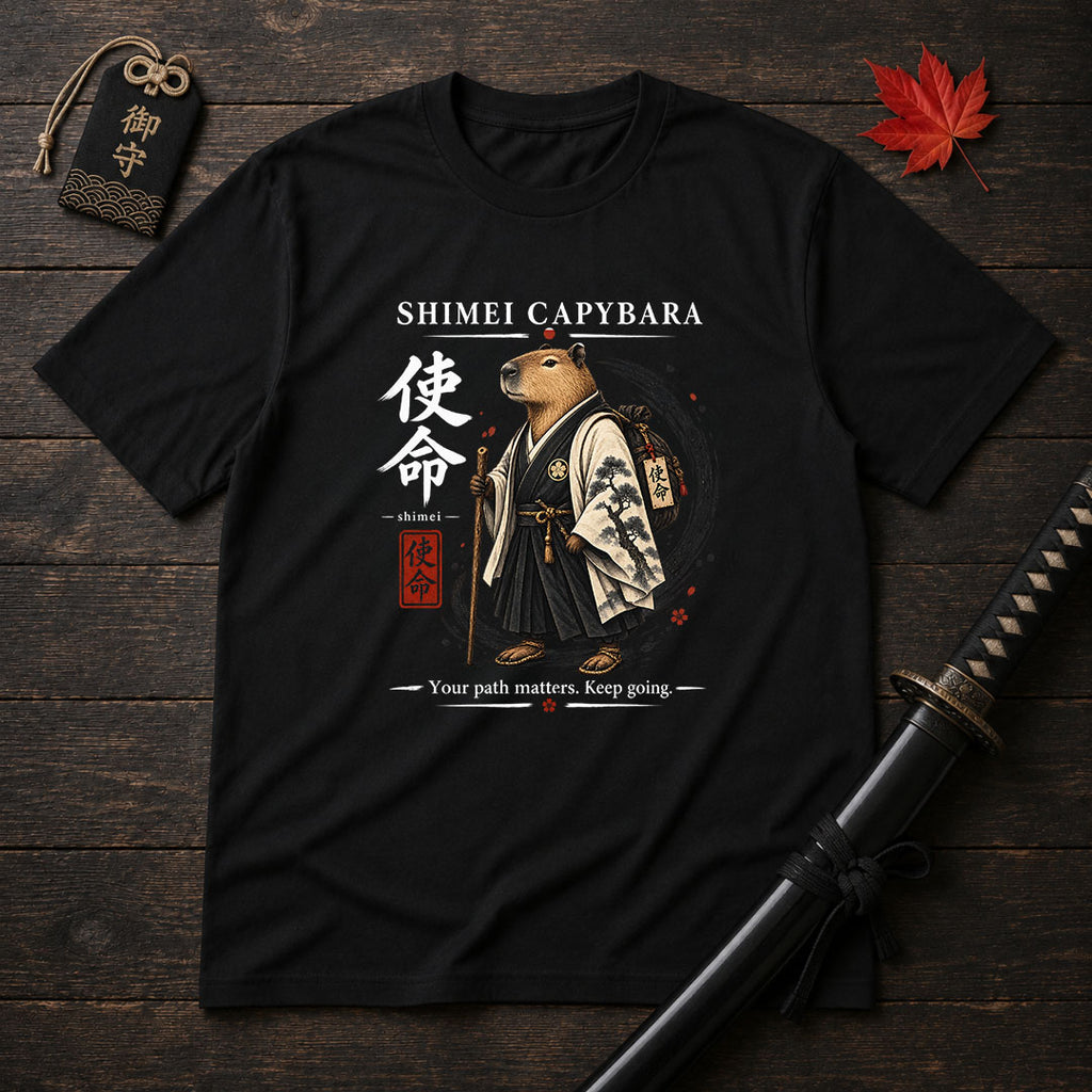 Shimei Capybara Samurai T-Shirt