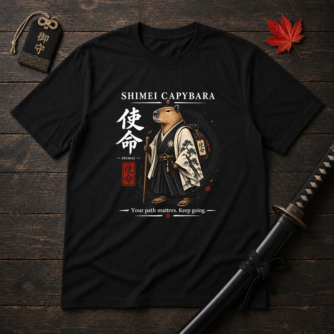 Shimei Capybara Samurai T-Shirt