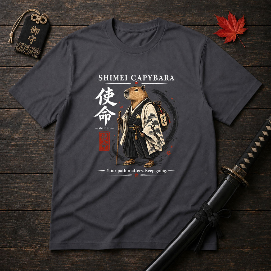 Shimei Capybara Samurai T-Shirt