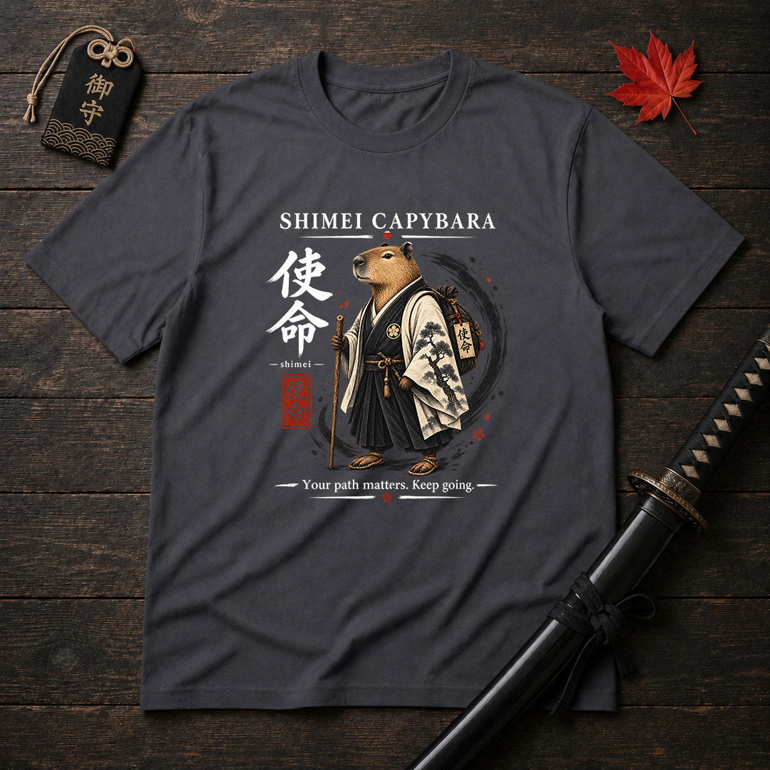 Shimei Capybara Samurai T-Shirt