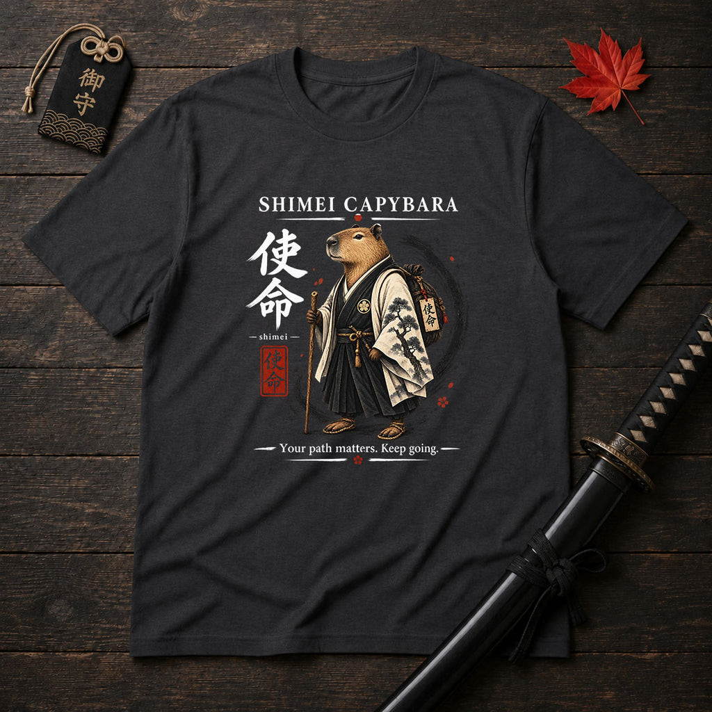 Shimei Capybara Samurai T-Shirt