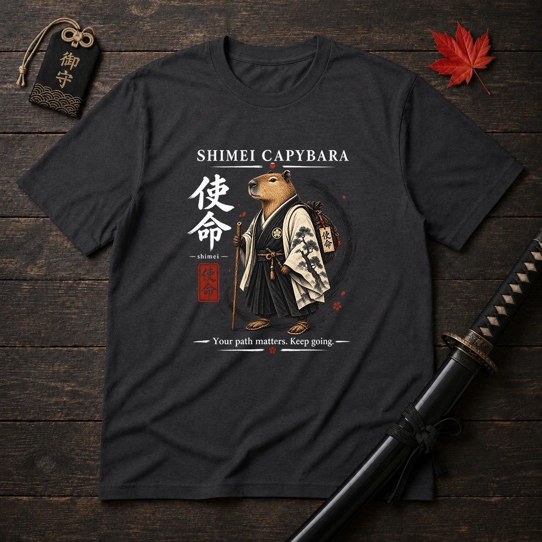 Shimei Capybara Samurai T-Shirt
