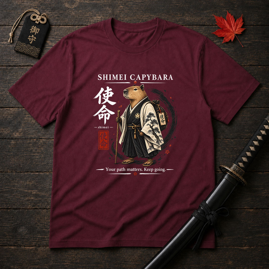 Shimei Capybara Samurai T-Shirt