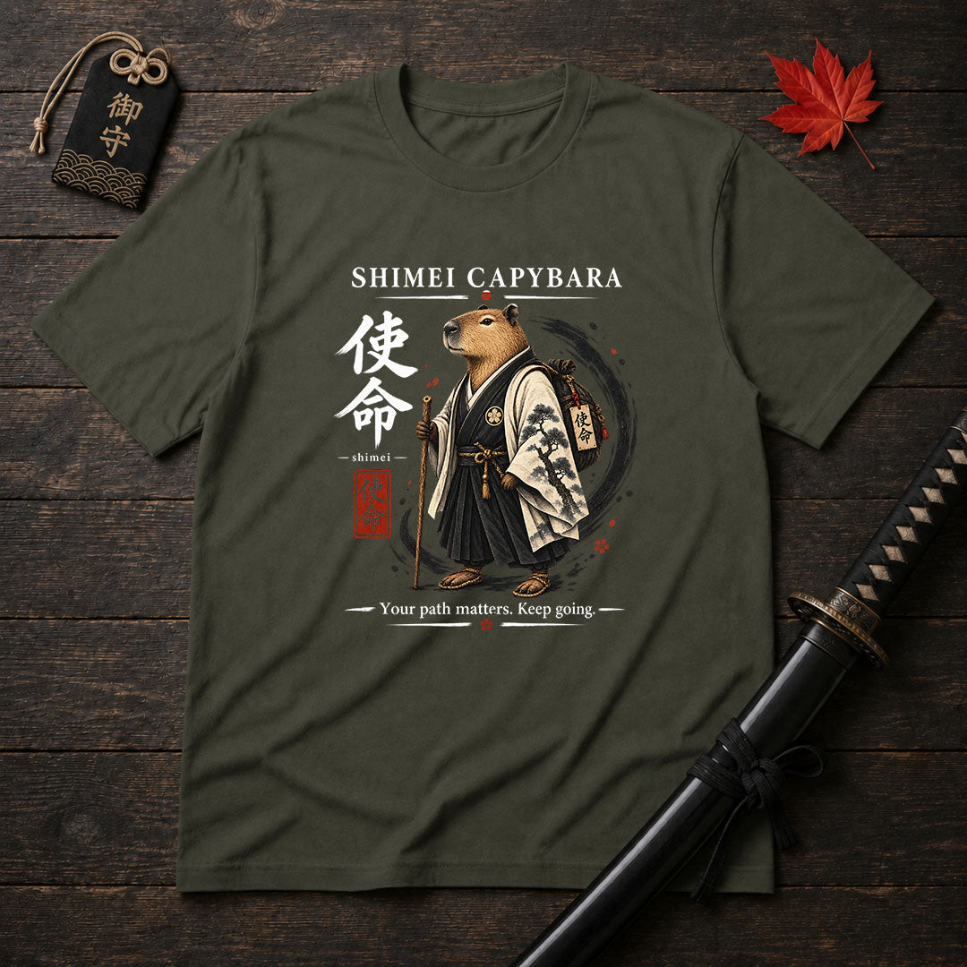 Shimei Capybara Samurai T-Shirt