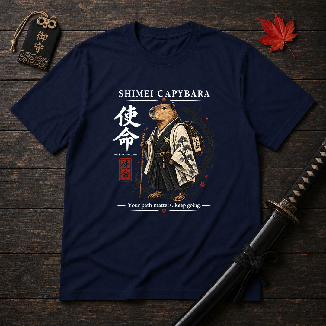 Shimei Capybara Samurai T-Shirt