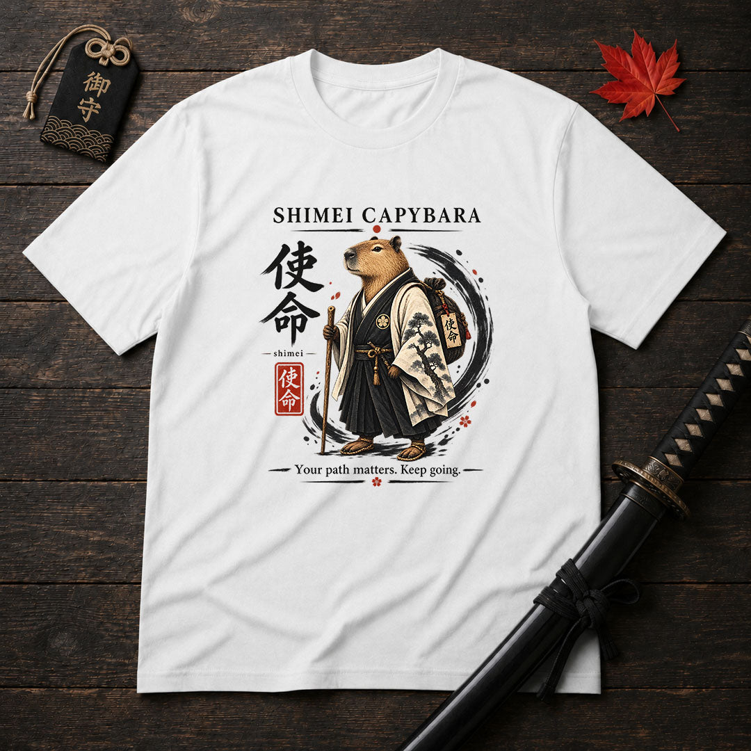 Shimei Capybara Samurai T-Shirt