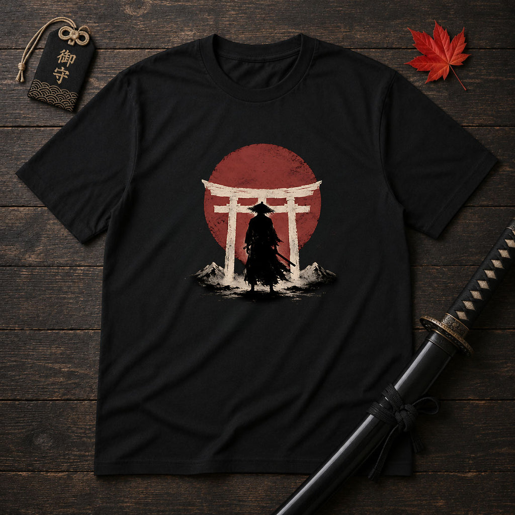 Silhouette Samurai Torii T-Shirt