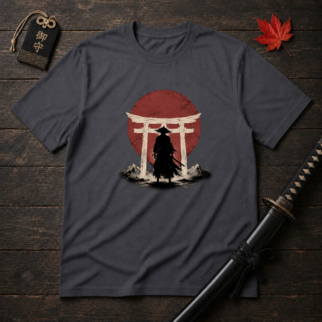 Silhouette Samurai Torii T-Shirt