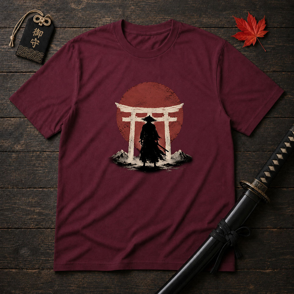 Silhouette Samurai Torii T-Shirt