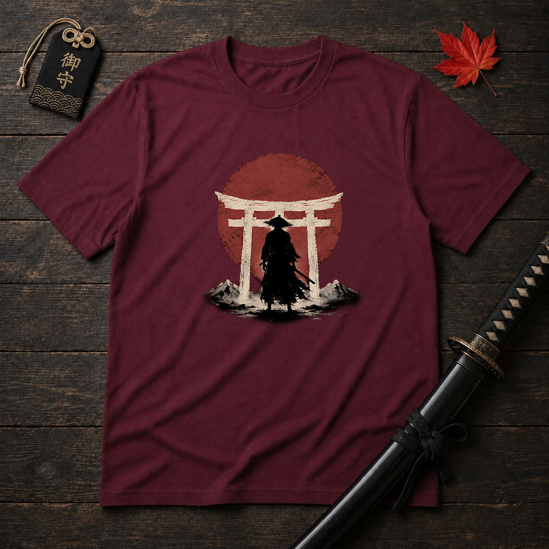 Silhouette Samurai Torii T-Shirt