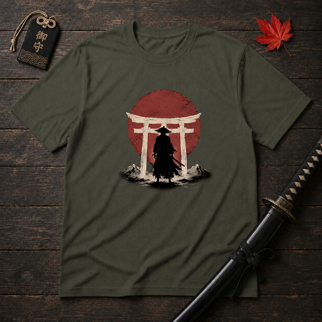 Silhouette Samurai Torii T-Shirt