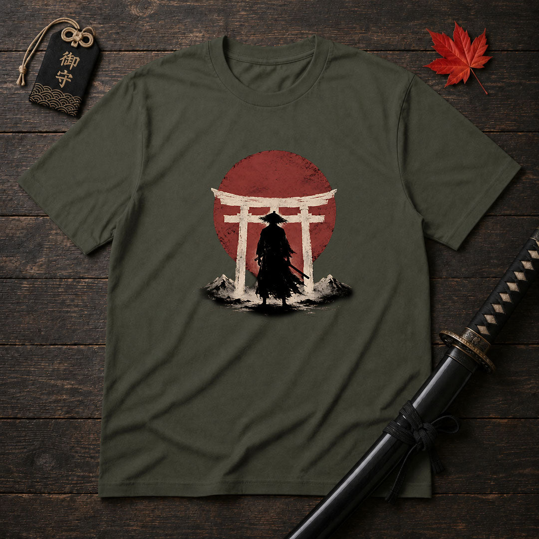 Silhouette Samurai Torii T-Shirt