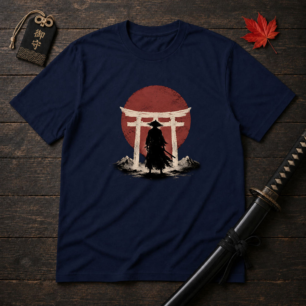 Silhouette Samurai Torii T-Shirt