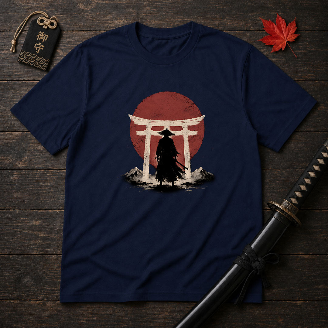 Silhouette Samurai Torii T-Shirt
