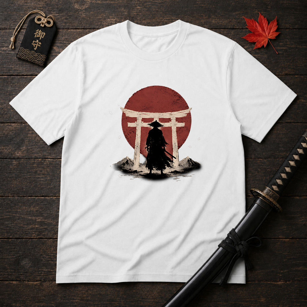 Silhouette Samurai Torii T-Shirt