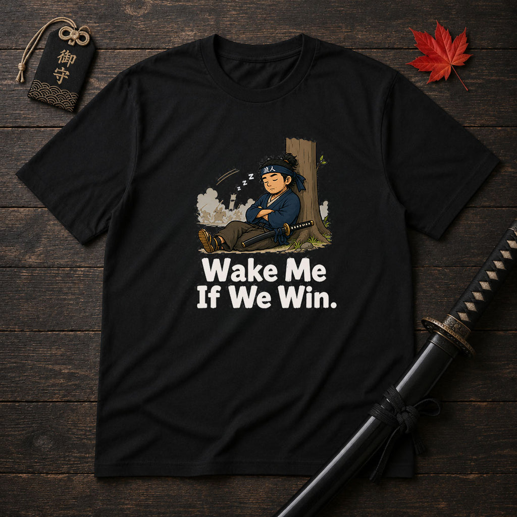 Sleepy Samurai Wake Me T-Shirt