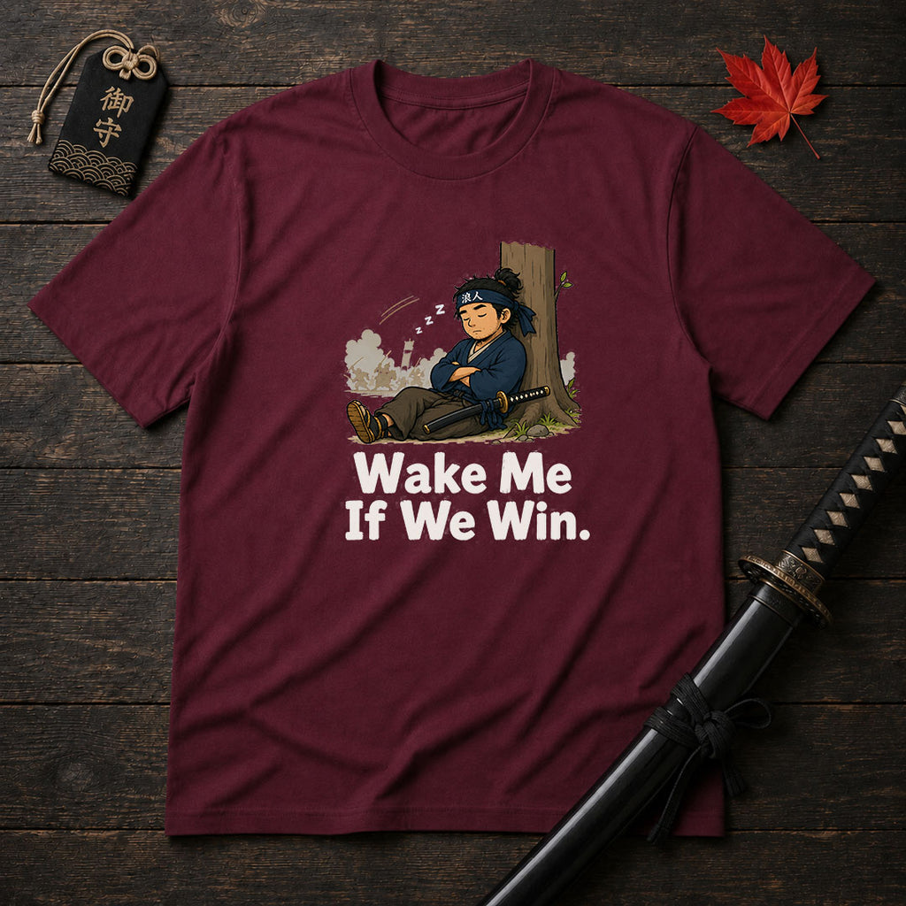 Sleepy Samurai Wake Me T-Shirt