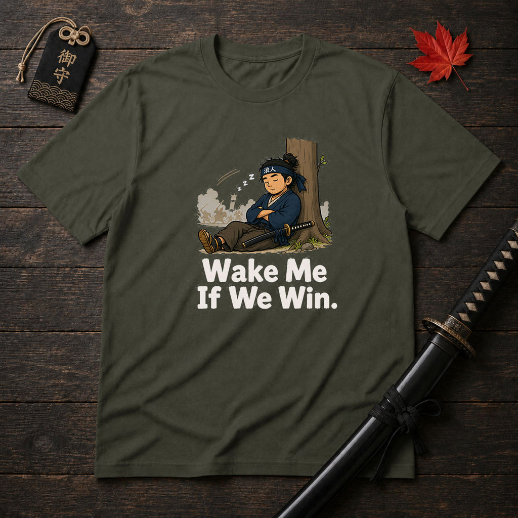 Sleepy Samurai Wake Me T-Shirt