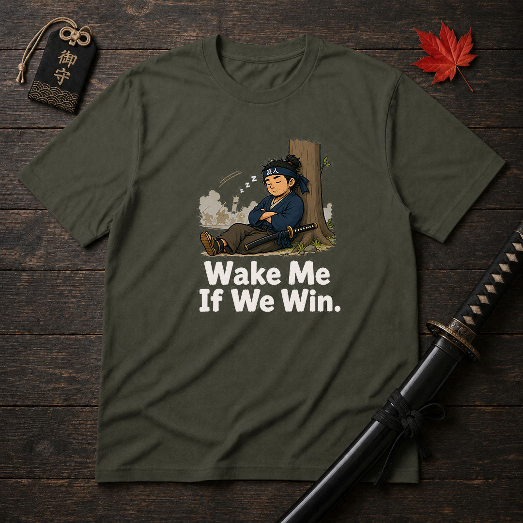 Sleepy Samurai Wake Me T-Shirt