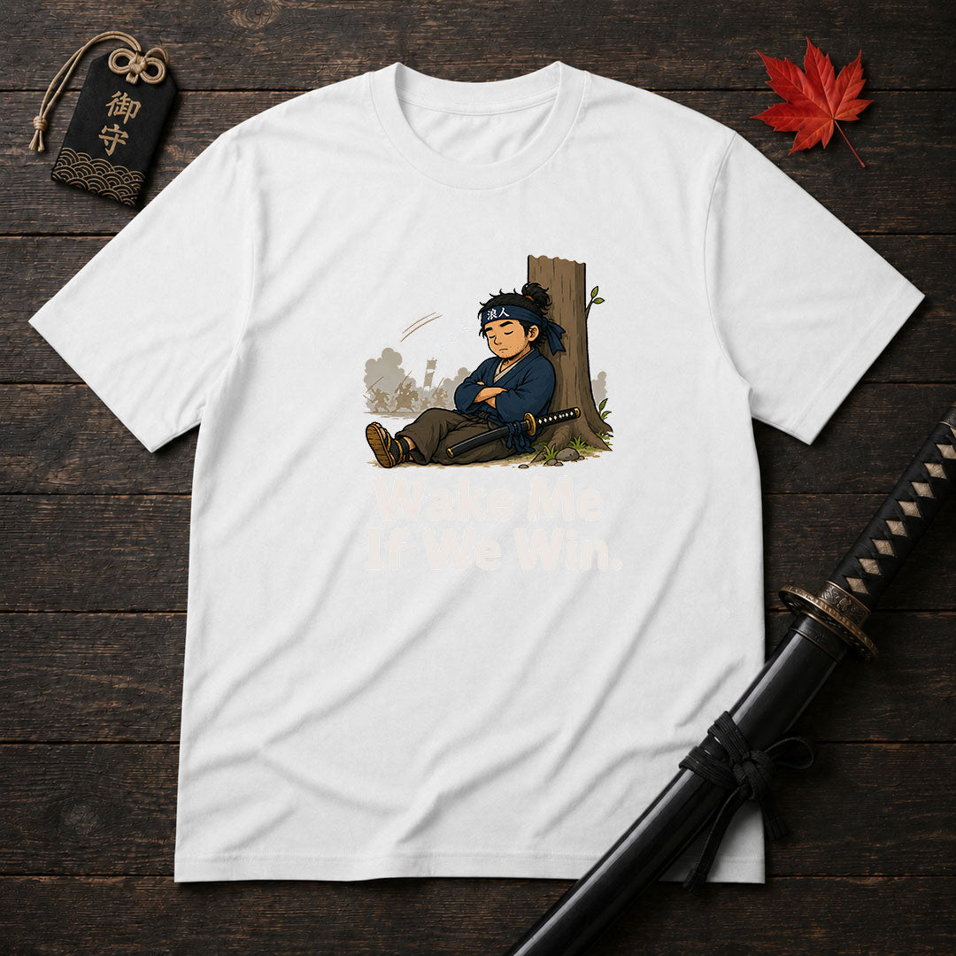 Sleepy Samurai Wake Me T-Shirt