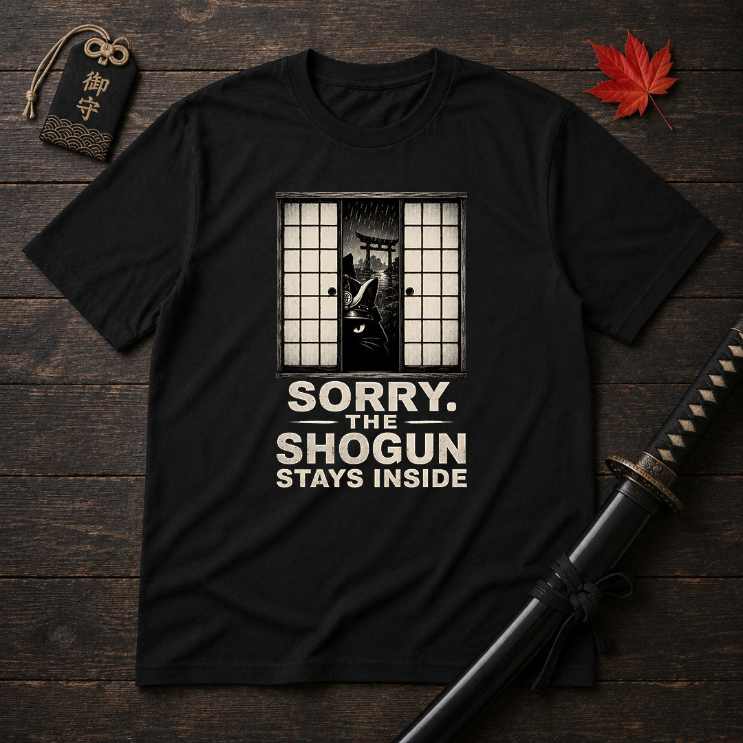 Sorry The Shogun Stays Inside T-Shirt