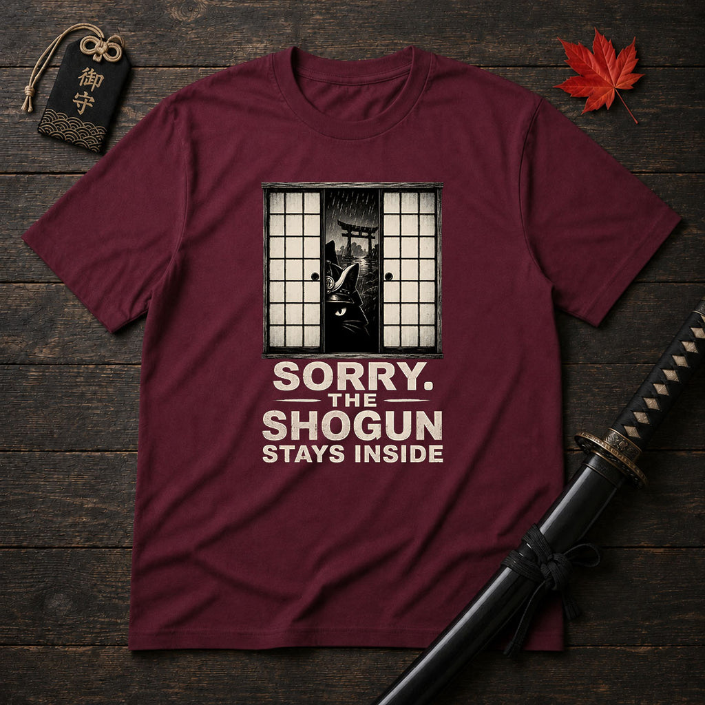 Sorry The Shogun Stays Inside T-Shirt