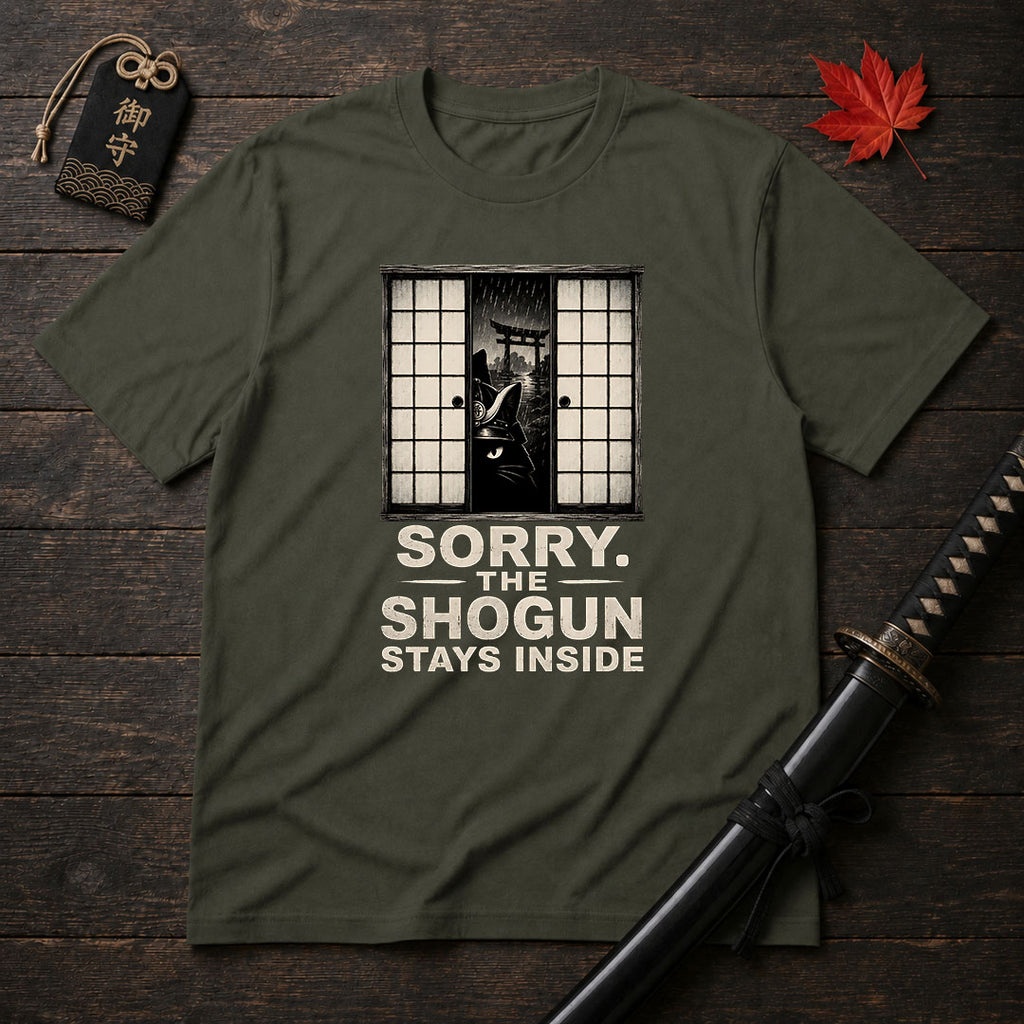 Sorry The Shogun Stays Inside T-Shirt