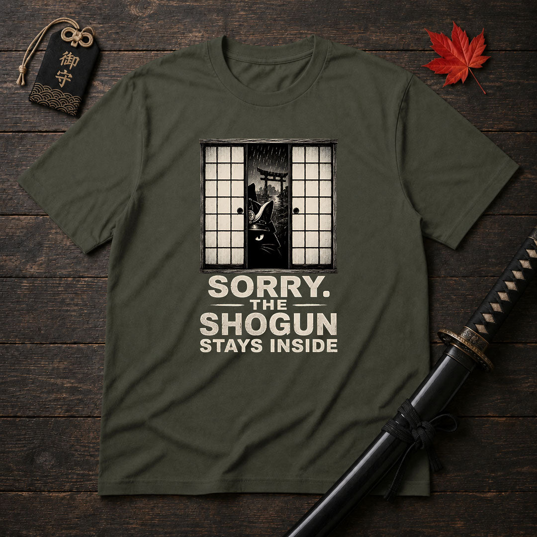 Sorry The Shogun Stays Inside T-Shirt