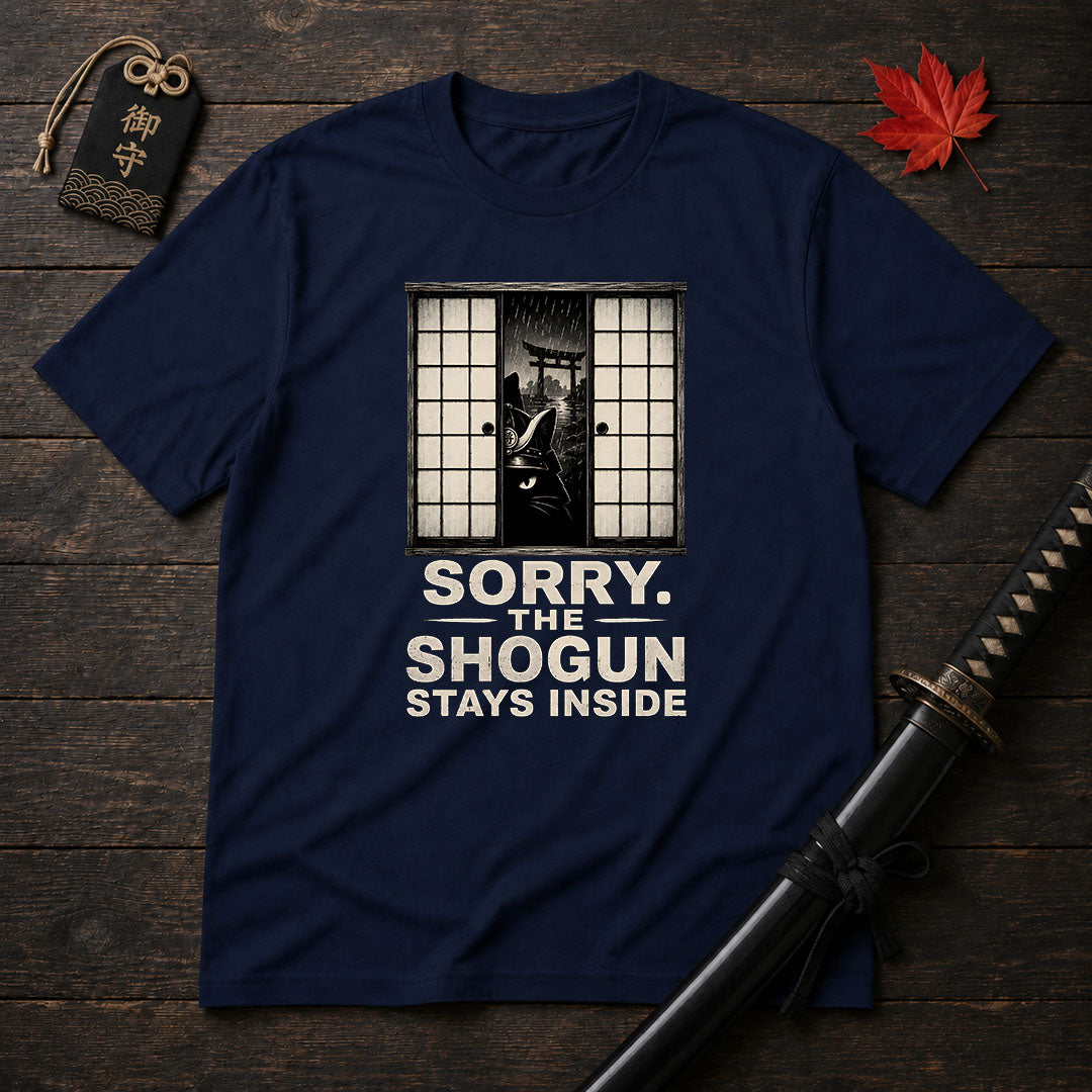 Sorry The Shogun Stays Inside T-Shirt