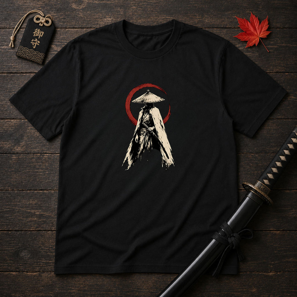 Stoic Ronin With Red Enso T-Shirt