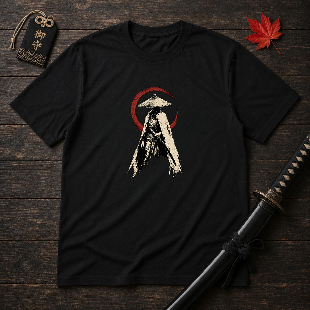 Stoic Ronin With Red Enso T-Shirt