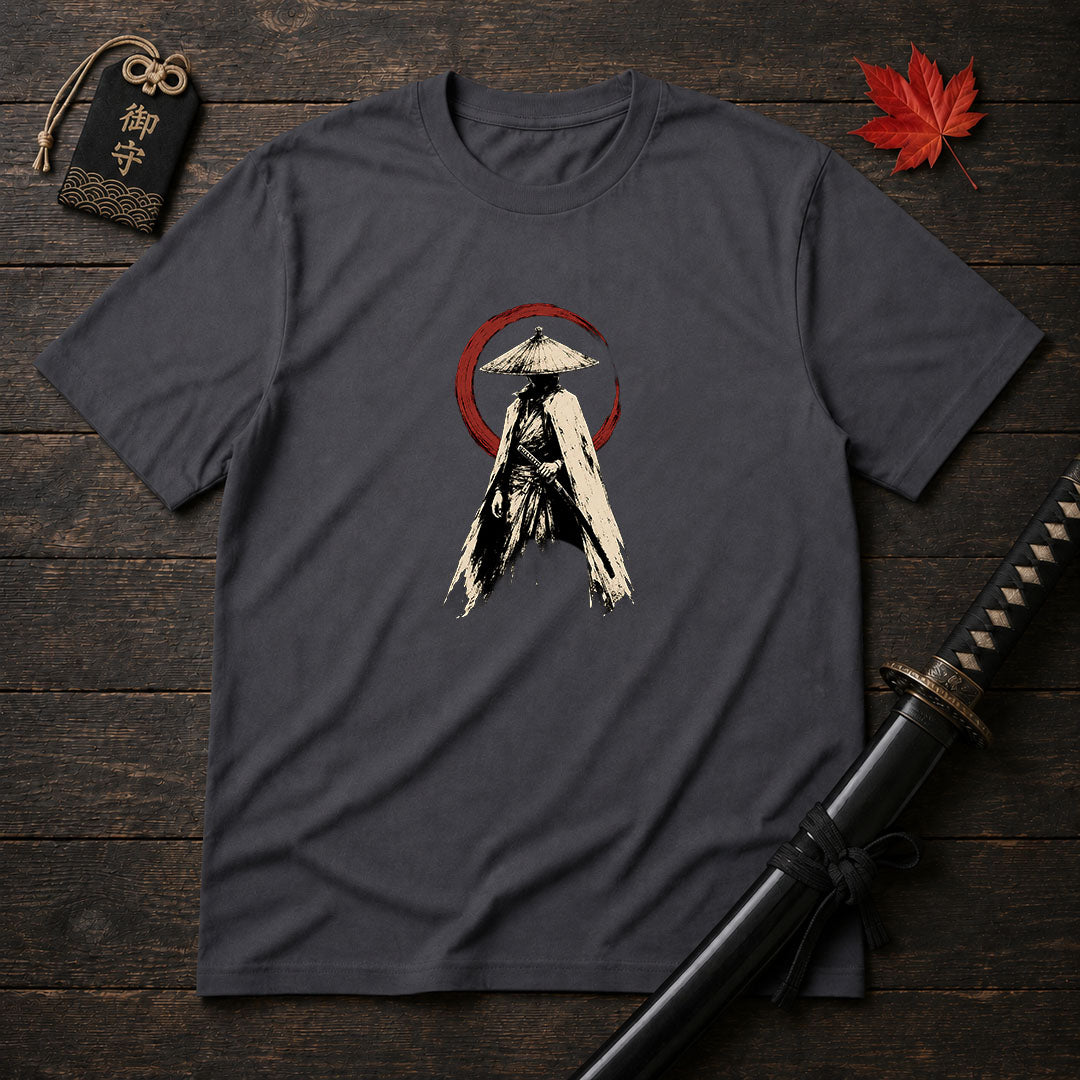 Stoic Ronin With Red Enso T-Shirt