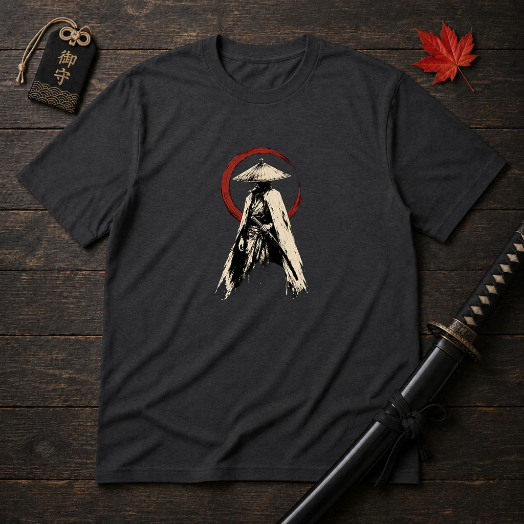Stoic Ronin With Red Enso T-Shirt