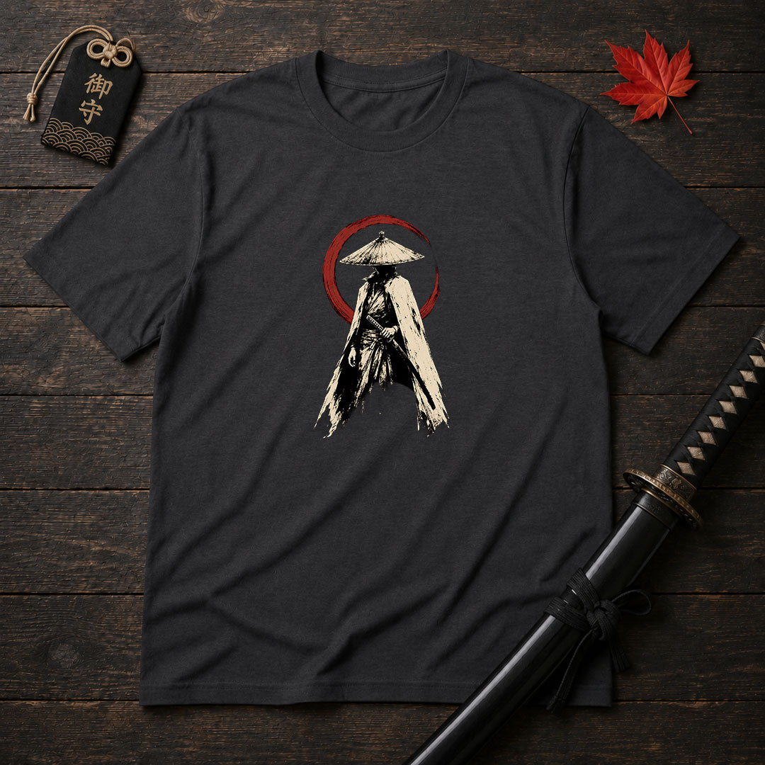 Stoic Ronin With Red Enso T-Shirt