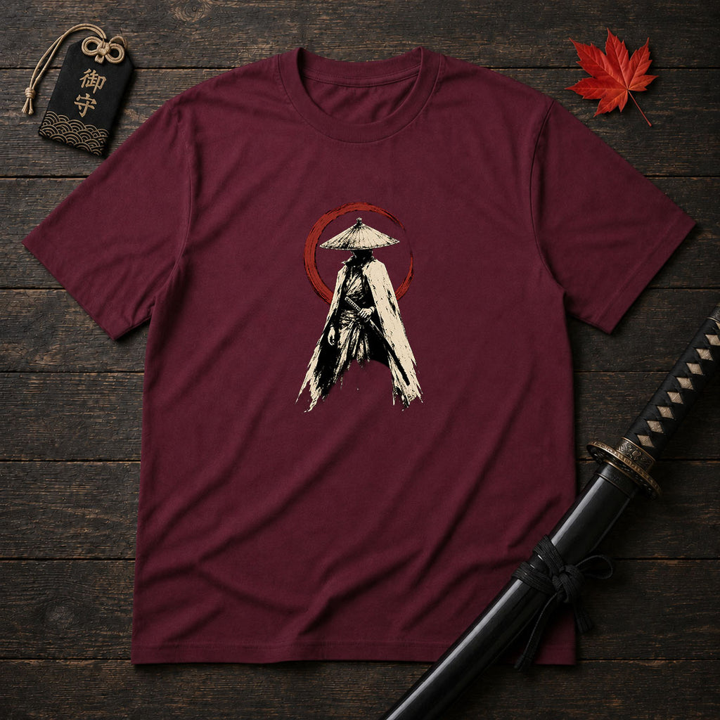 Stoic Ronin With Red Enso T-Shirt