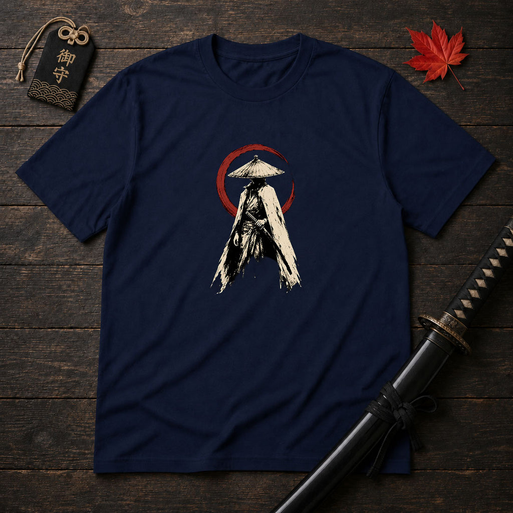 Stoic Ronin With Red Enso T-Shirt