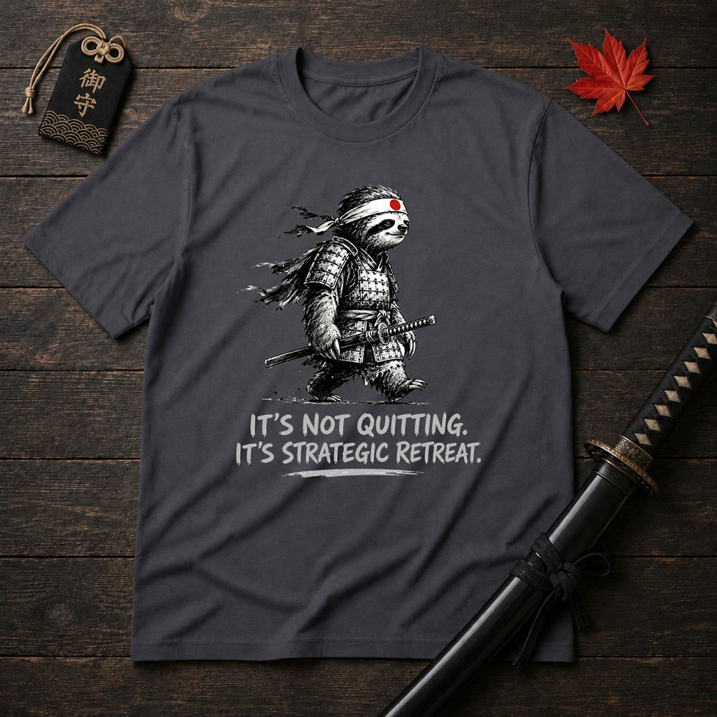 Strategic Retreat Samurai Sloth T-Shirt