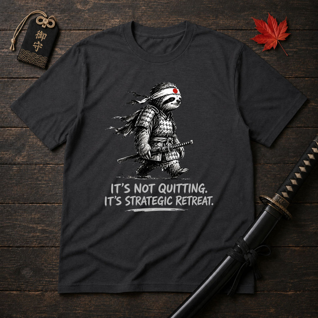 Strategic Retreat Samurai Sloth T-Shirt