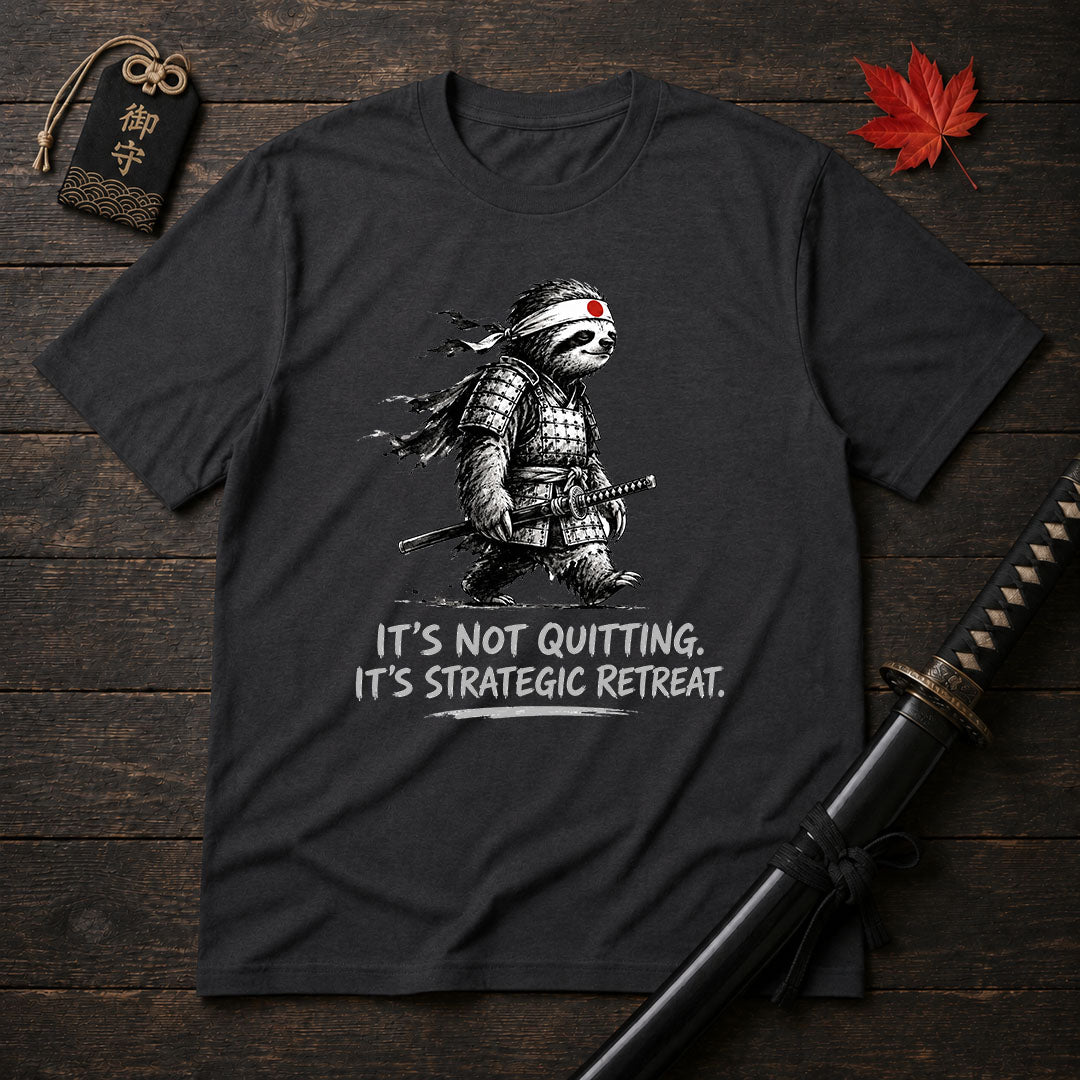 Strategic Retreat Samurai Sloth T-Shirt