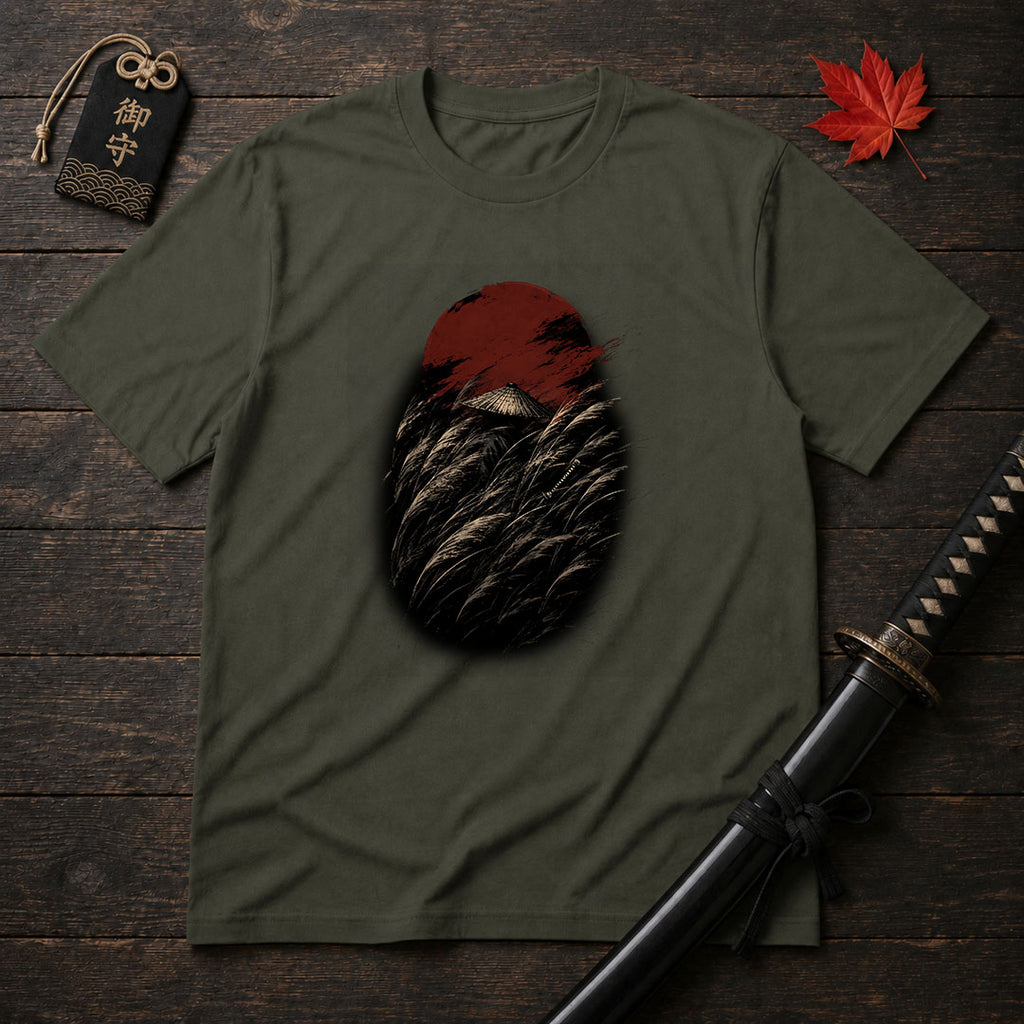 Straw Hat in Reeds T-Shirt