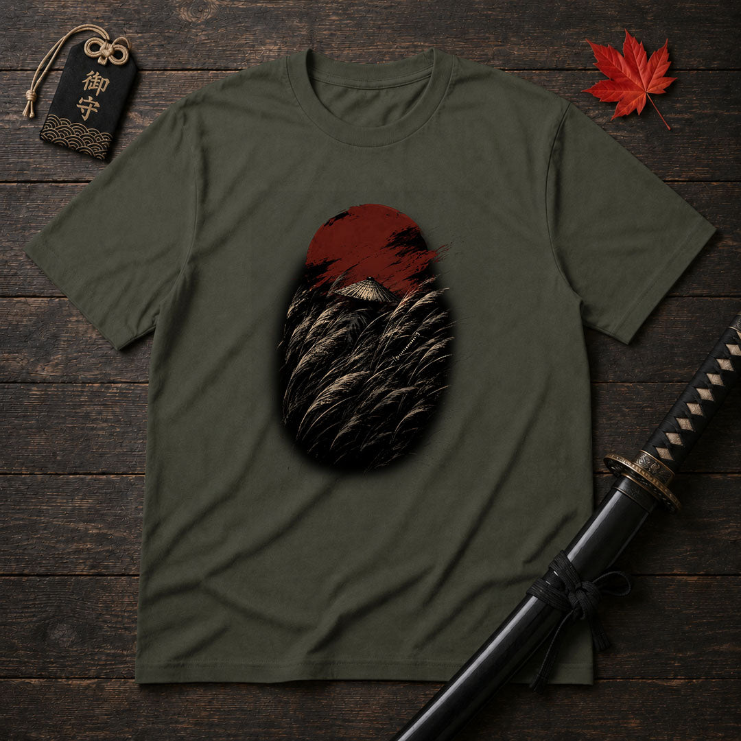 Straw Hat in Reeds T-Shirt